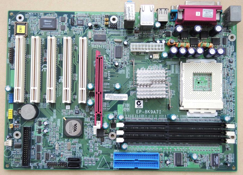 Epox EP-8K9A7I VIA Apollo KT400A Socket 462/A Testat, sunet defect