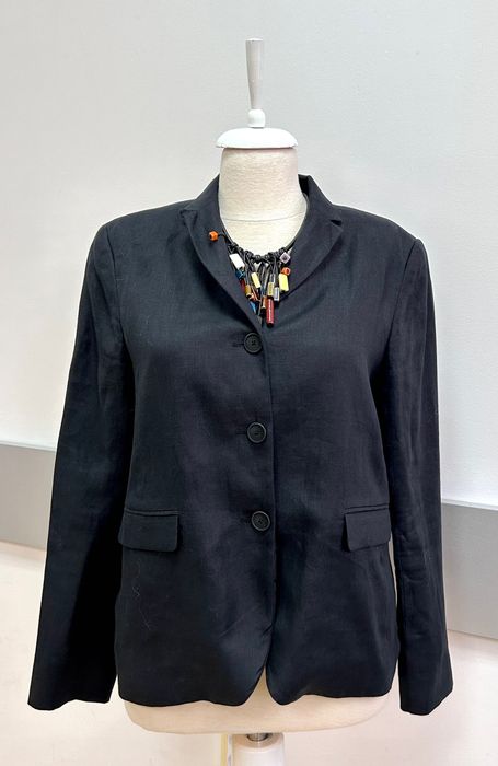 Massimo Dutti ленено страхотно черно сако актуален модел