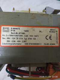 Transformator de putere 500W: 230V /2,4A, 20V /2,5A, 36V /12A