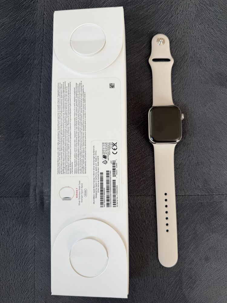 Apple Watch 7 45mm GPS + Cellular Stainless Steel