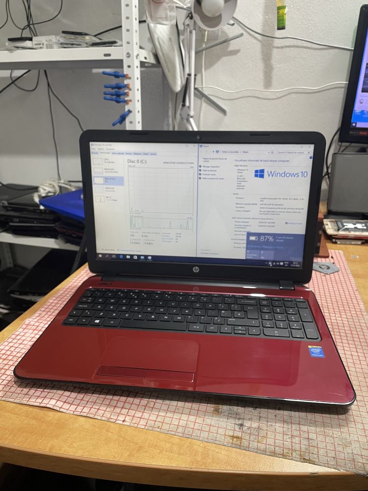 Laptop hp intel celeron  ssd 240 gb