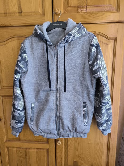 Сив суичър,р.158 см.