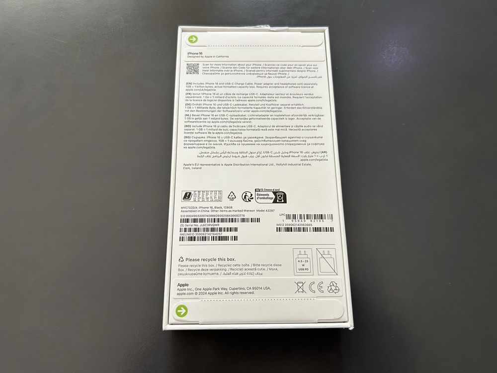 Продавам Apple iPhone 16 128GB-НОВ