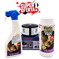 Pachet-Triple Rodent Repeller 360° + Spray anti rozatoare 500 ml +