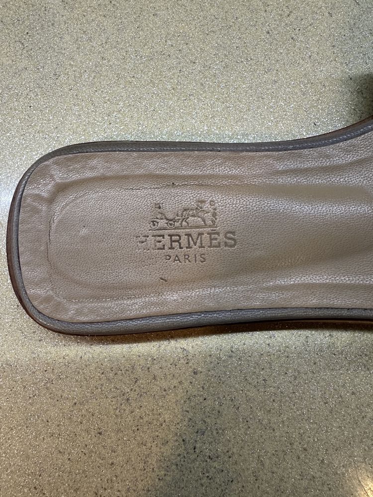 Papuci Hermes autentici piele