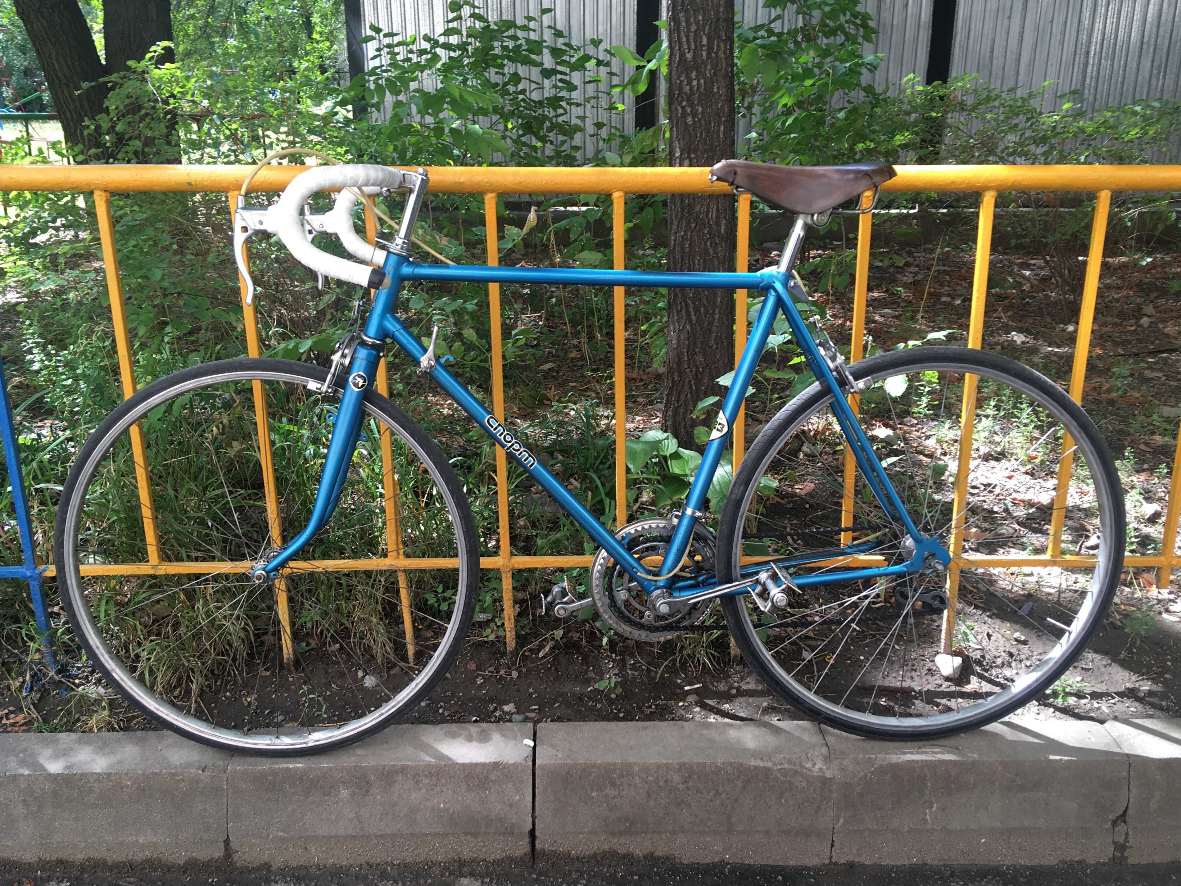 Велосипед ХВЗ, 1987 г., голубого цвета