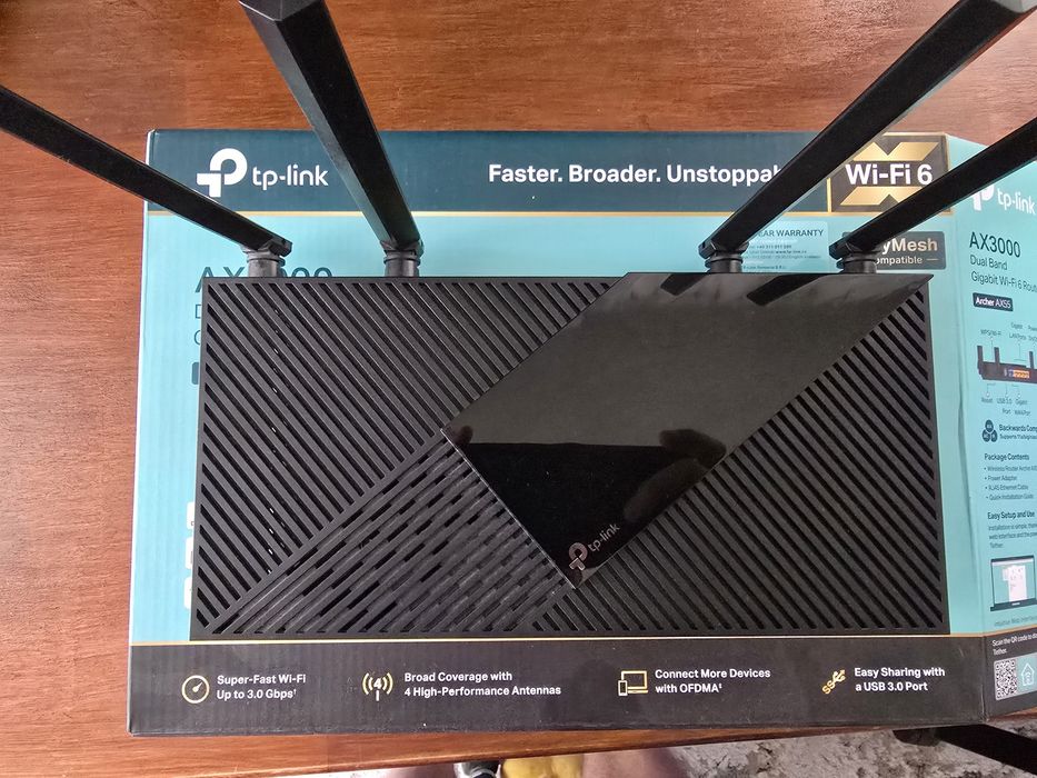 Рутер TP-Link Archer AX55, AX3000, Dual-Band, Wi-Fi