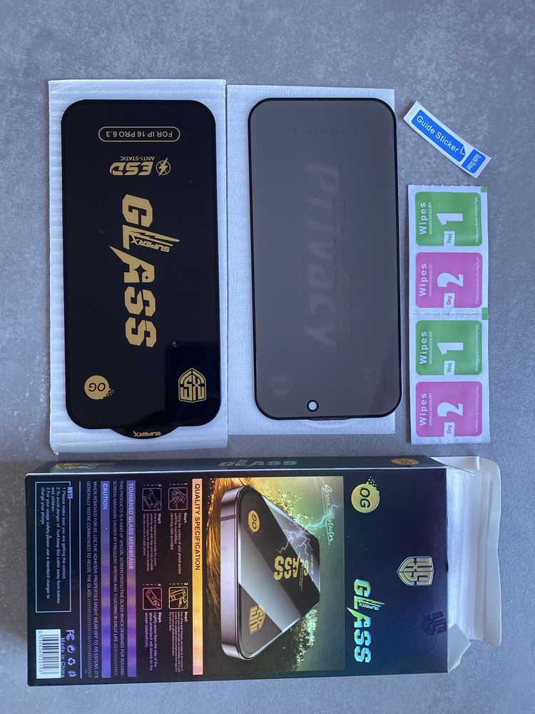 Folie iphone 16, 15, 14 sau 13, 12, 11 calit Premium, anti amprente