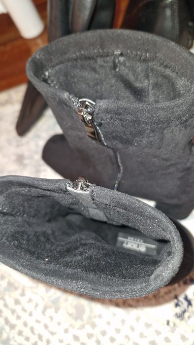 Сапоги замша р 40