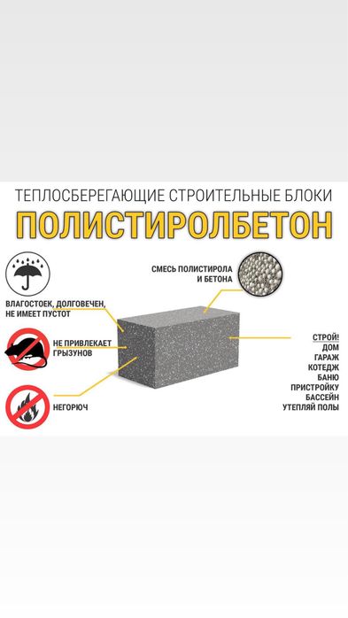 Полистиролбетон 60/30/20