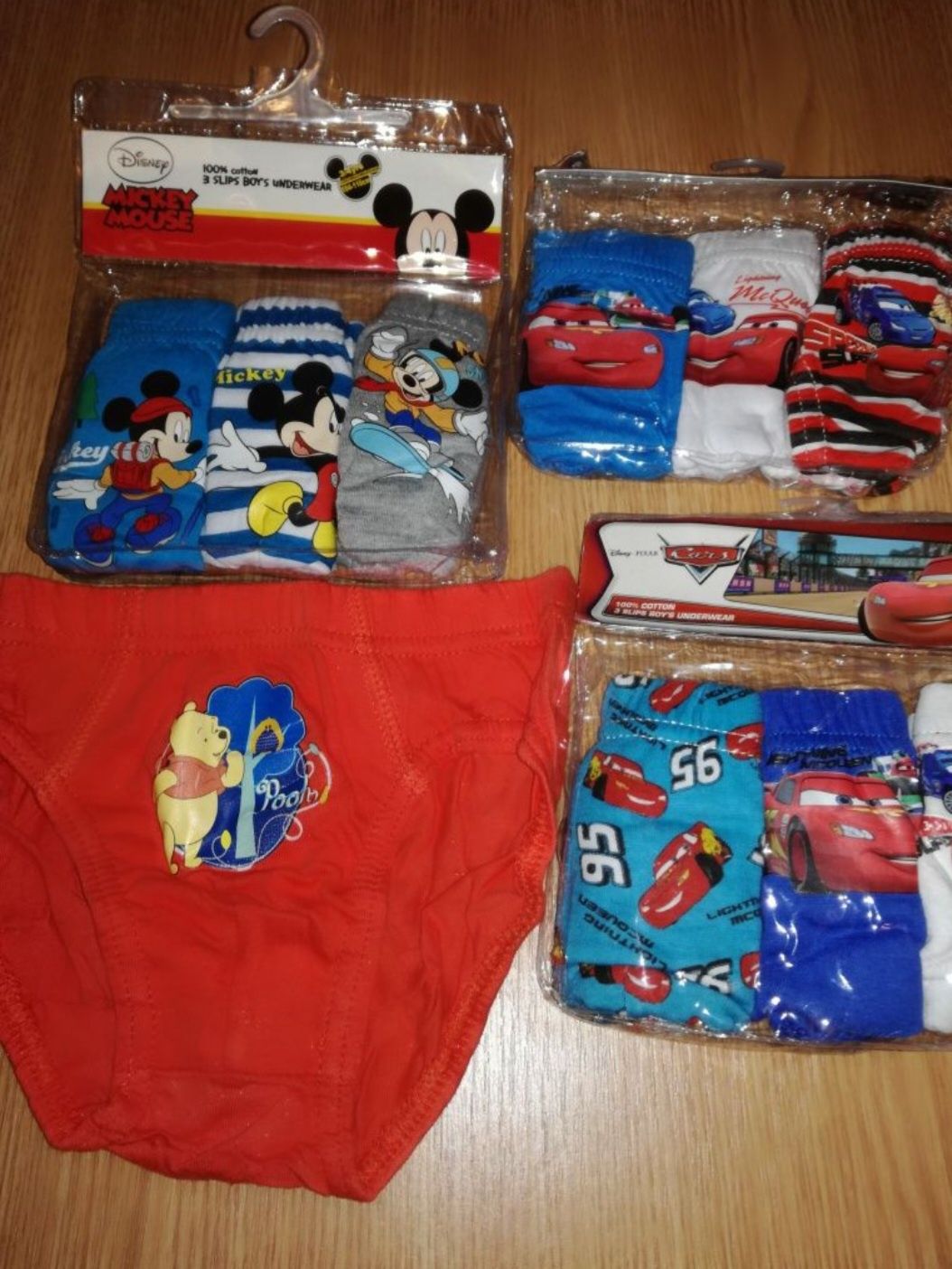 set chiloți Disney  copii % bumbac 1 - 7 ani )