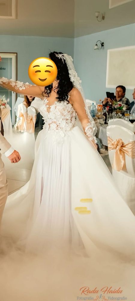 Rochie de mireasa, vual, rochie, coronita.