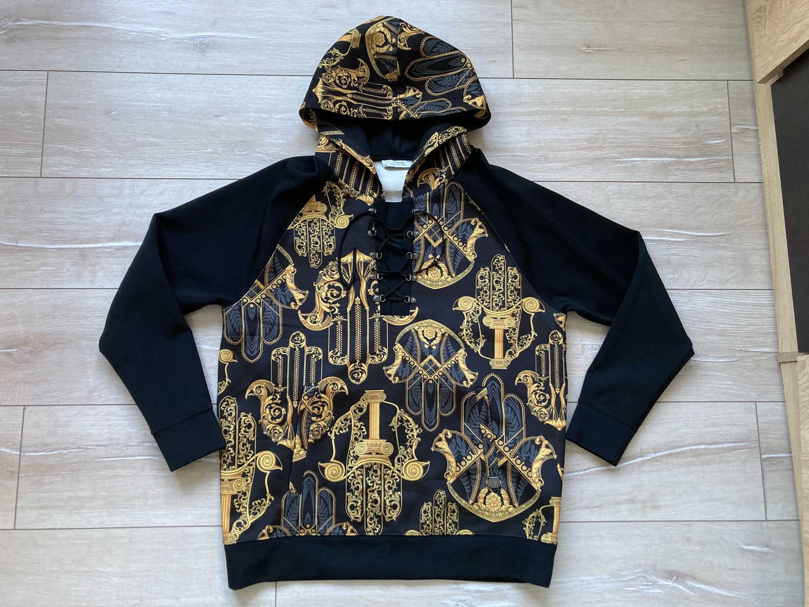 ОРИГИНАЛНО Versace Collection gold hoody суитчър суичър горнище М