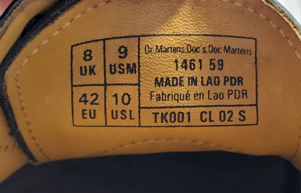 Pantofi Dr.Martens docs originali, marimea 42
