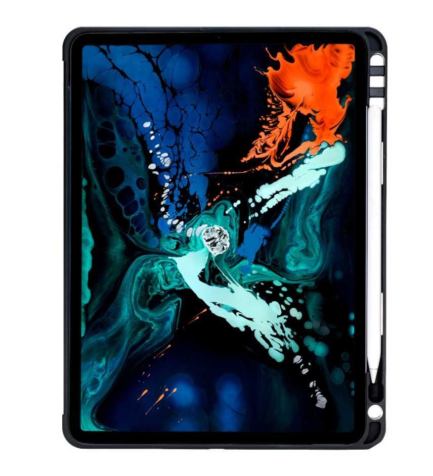 Husa piele naturala iPad Pro11 2018 back cover suport pencil Bouletta