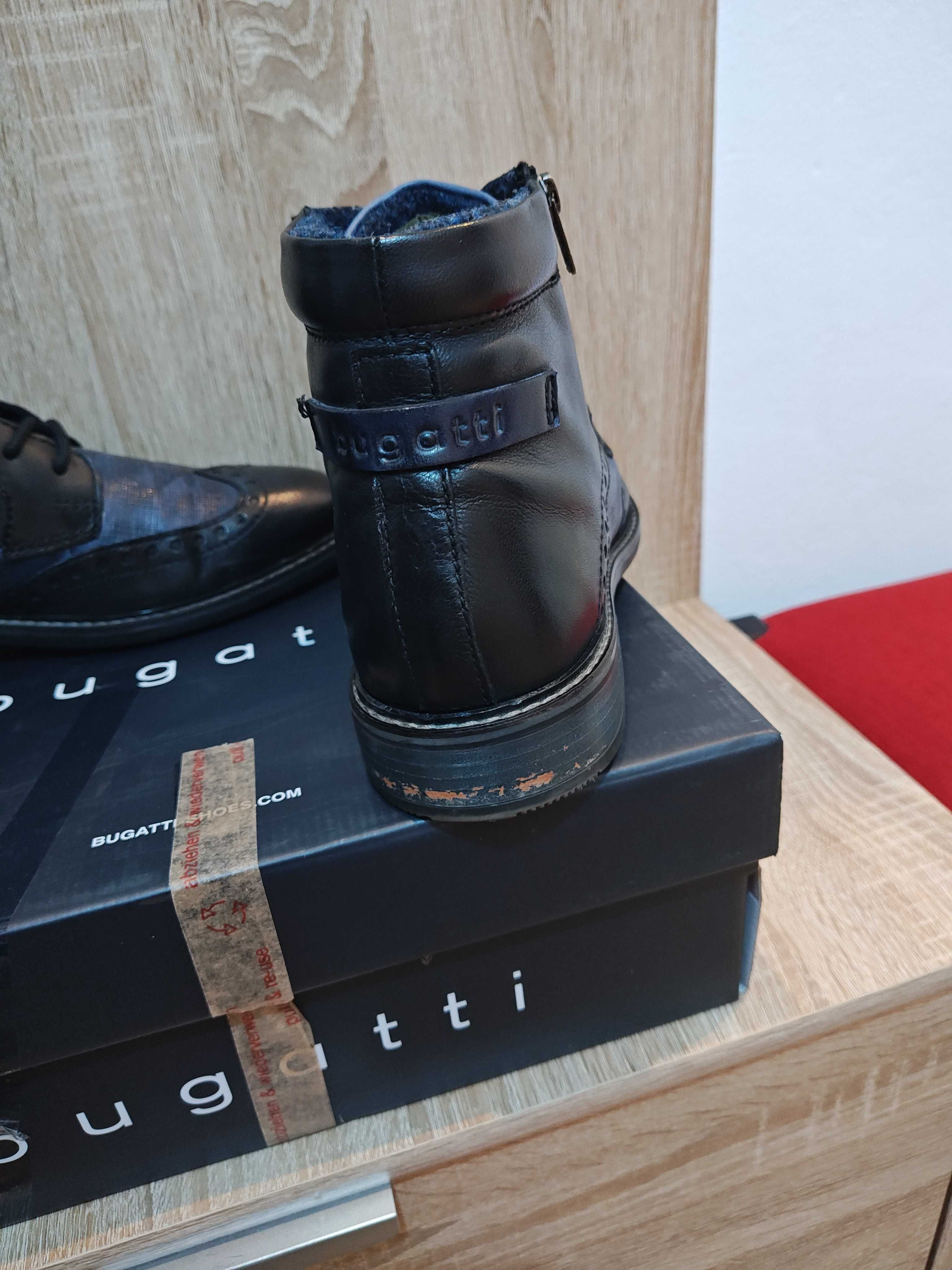 Ghete Bugatti, piele naturala, marime 42