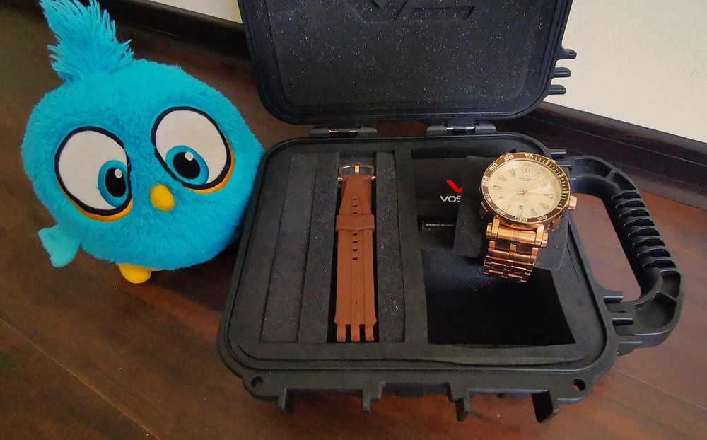 Ceas Vostok Europe Energia Rocket NH35A-575B281 tritium/rubine  NOU