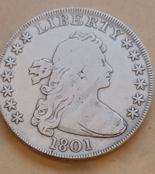 Moneda 1 dolar american 1801