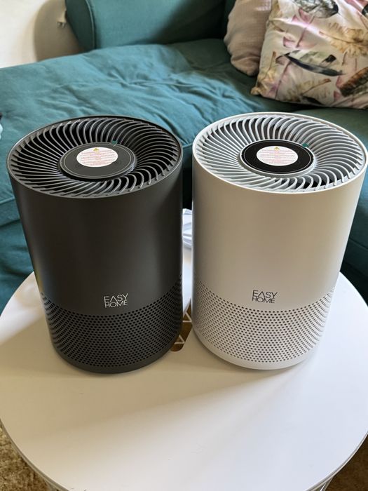 ПРОМО НОВ Пречиствател на въздух EasyHome бял/тъмносив EPA филтър