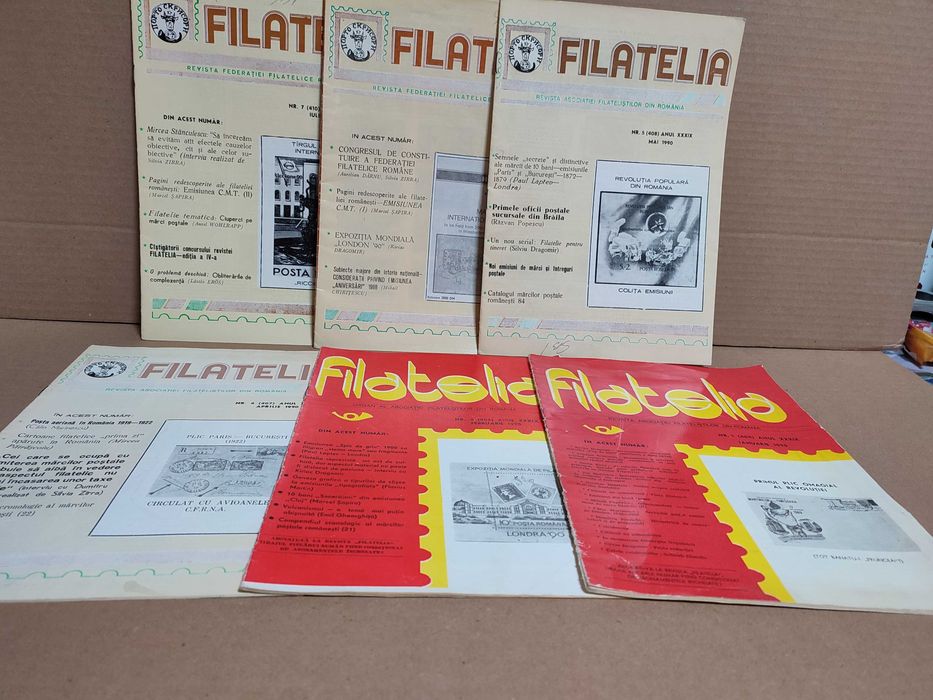 Reviste "Filatelia" 1981-82-83-84-85-90