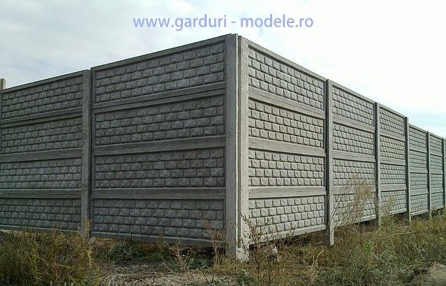 Gard durabil din placi beton. Botosani Suceava. Reduceri acum %