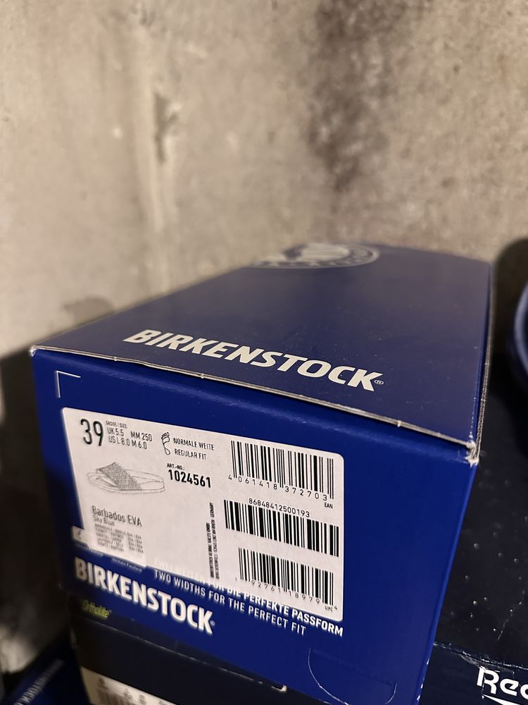 Birkenstock #39 светлосини гумени нови