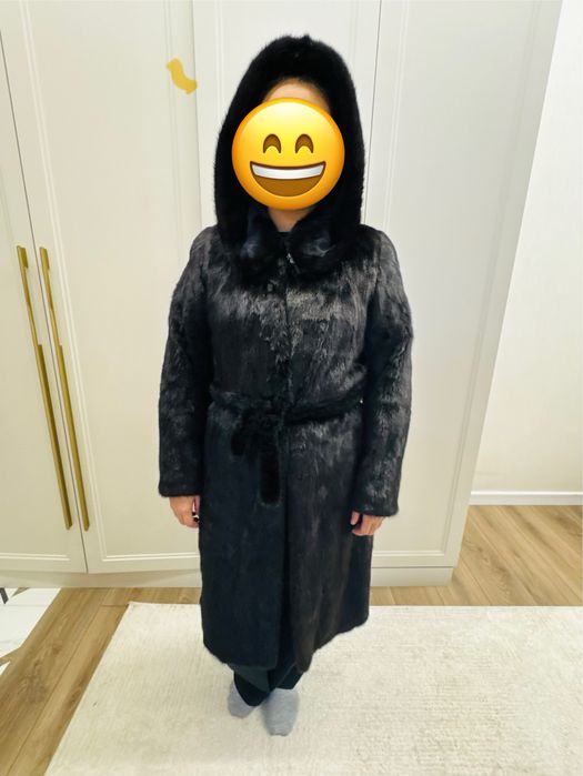 продам норковую шубу черный бриллиант цена 50000 тенге