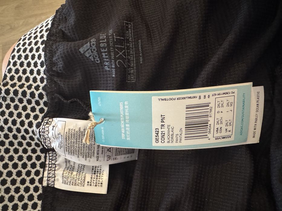 Pantaloni trening/fotbal/fitness Adidas, noi, negri, marimea 2XL