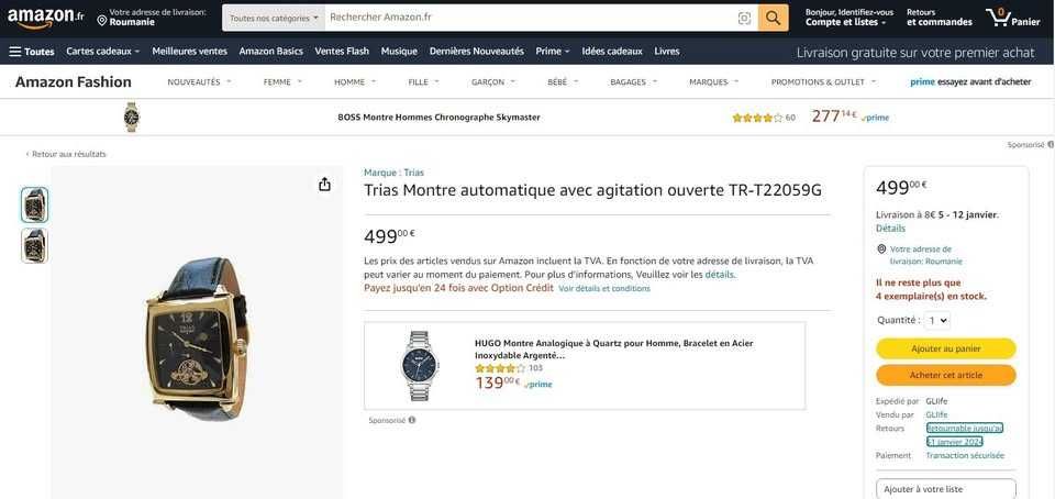 Ceas automatic Trias