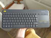 Tastatura Wireless Logitech K400 Plus Dark, Touchpad, USB, Black