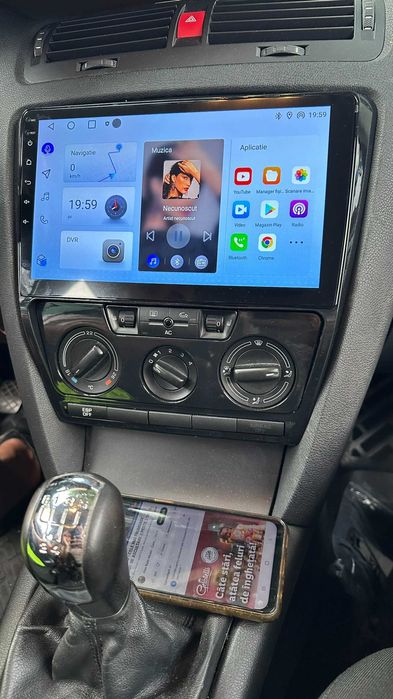 Navigatie android Skoda Octavia 2 FL NF CarPlay AndroidAuto SIM DSP