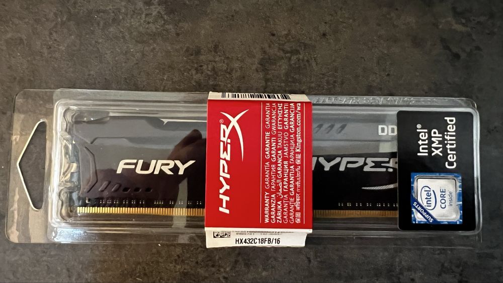 Kingston Fury HyperX 16GB 3200MHz DDR4 Ram Памет