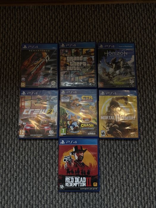 Диски с играми на пс 4