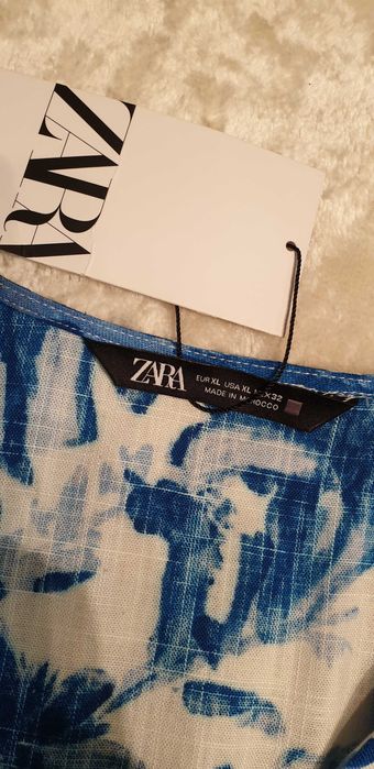 Salopeta din in 100%, editie limitata Zara, noua cu eticheta, XL