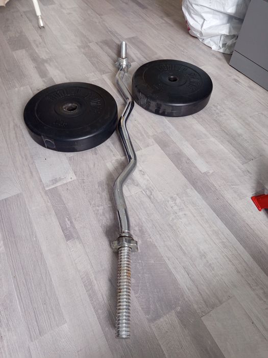 Bara Z și discuri 10 kg
