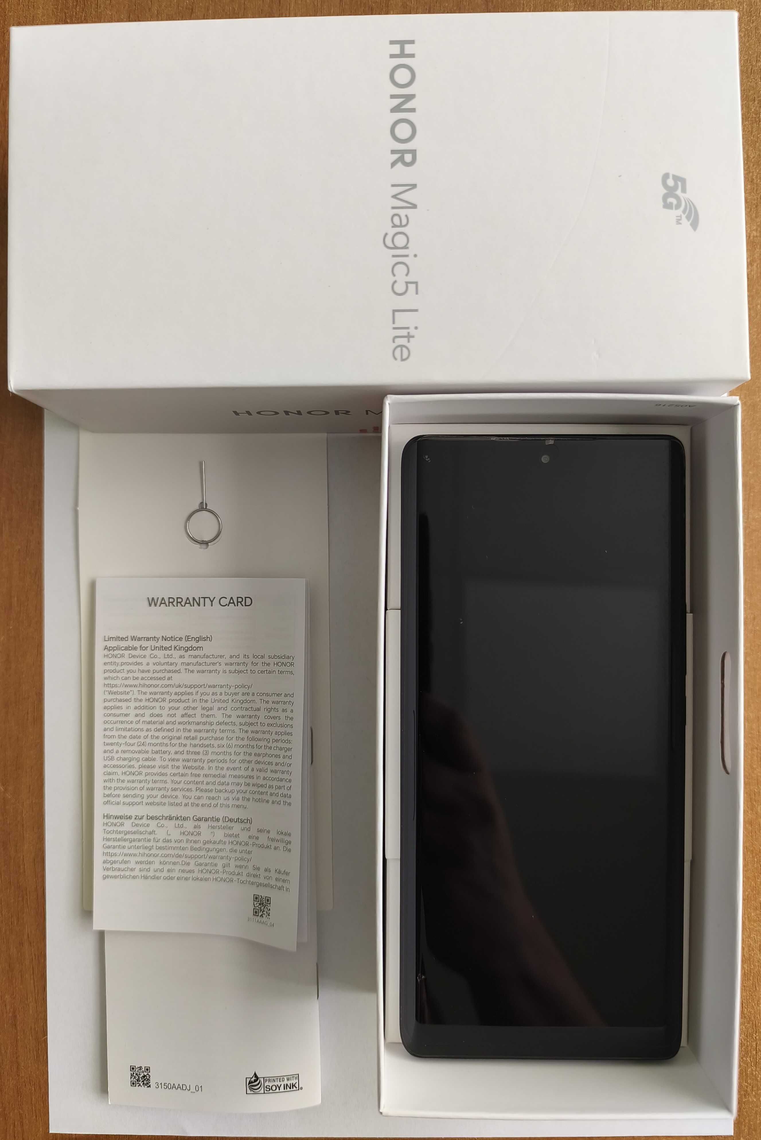 Продавам HONOR Magic5 Lite 5G 256GB 8GB ram dual