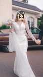 Rochie de mireasă + voal lung cu perluțe