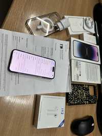 iPhone 14 Pro Max Garantie Liber full box Purple 128gb ca nou never