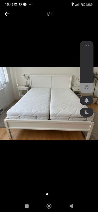 Pat dublu cu somnifere rabatabile 160×200