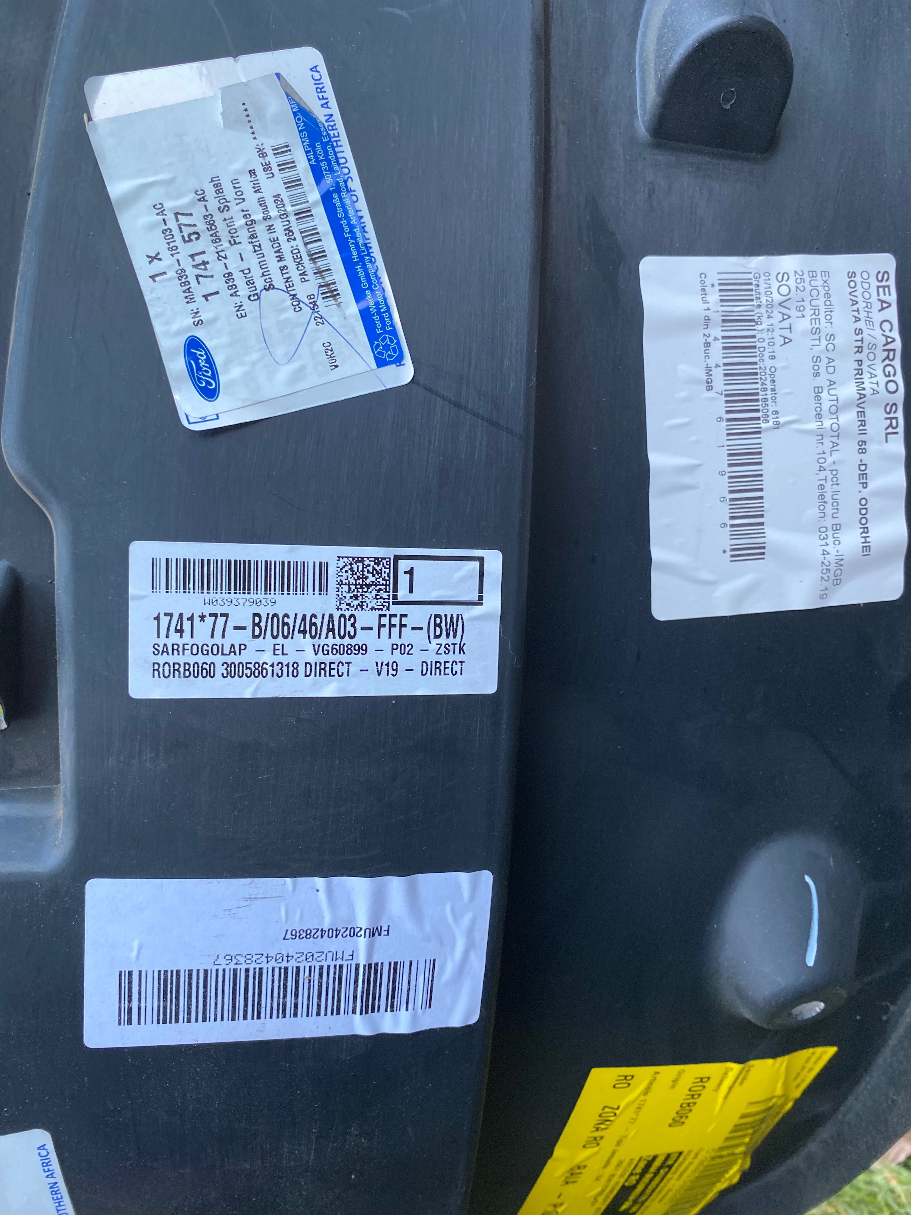 Carenaj aripa interioara fata stanga OE Ford Ranger 2014