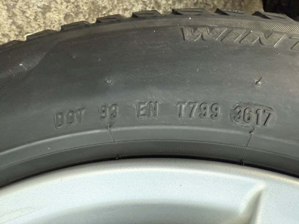 Jante Bmw seria 5 F10/F11 cu cauc pirelli 225/55/R17 iarna dot2017 4-5