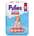 Гащи Pufies Sensitive, Размер 7 XXL, 17+ кг, 34 бр