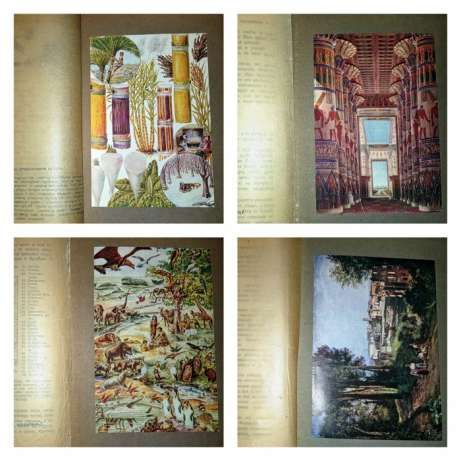 4 тома книги 1914 года. Детская Энциклопедия. Цветными иллюстрациями