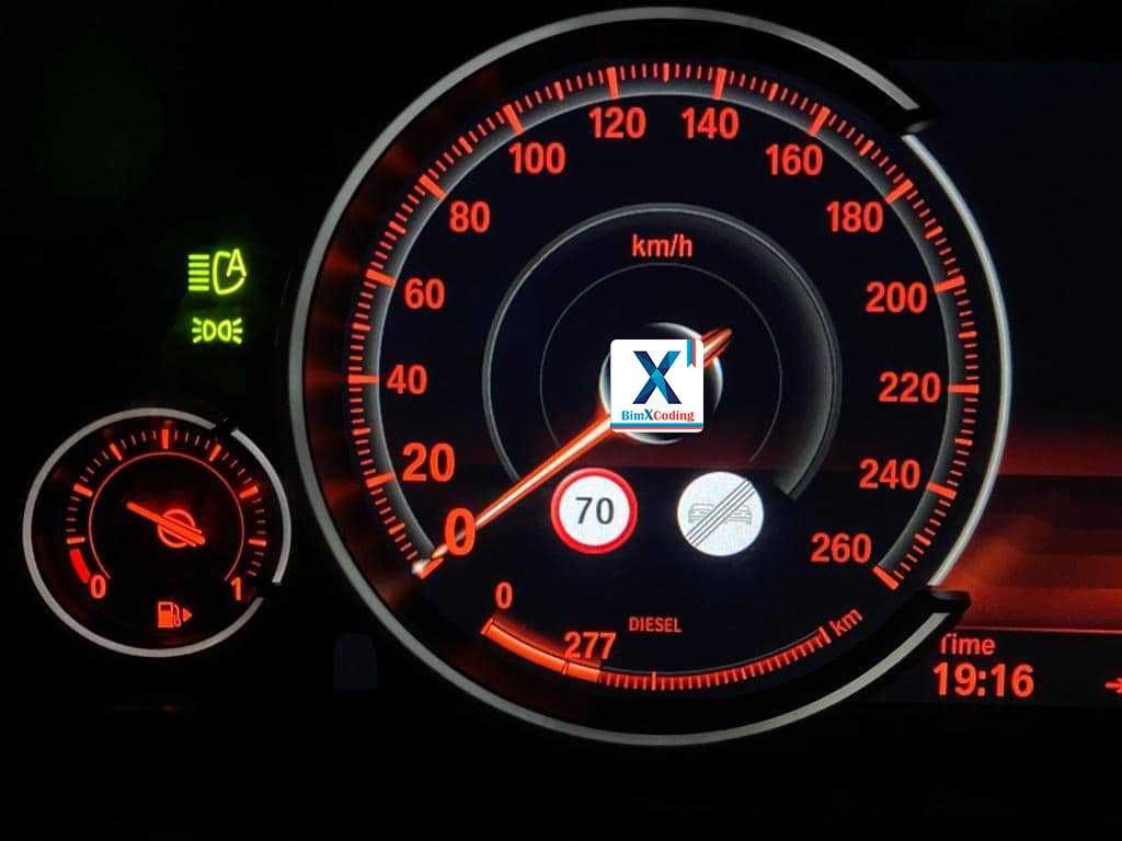 BMW Activare SLI citire semne circulație (speed limit info, 8TH)