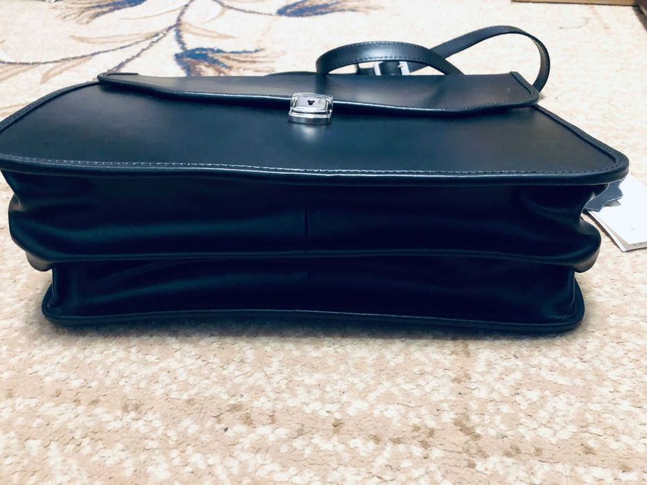 Geanta business piele neagra