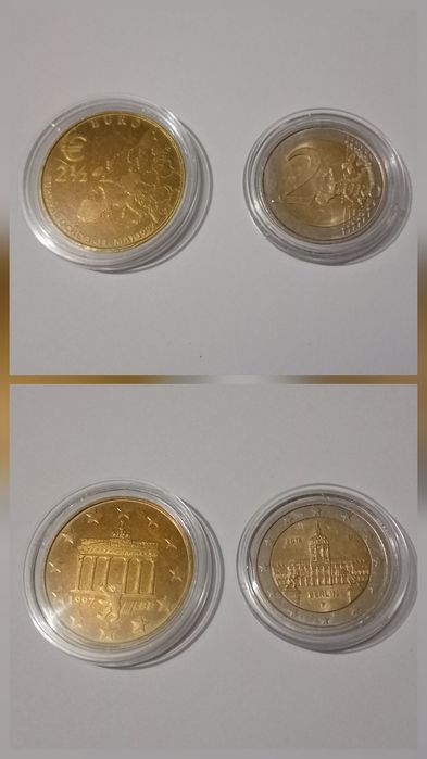 Лот юбилейни евро монети