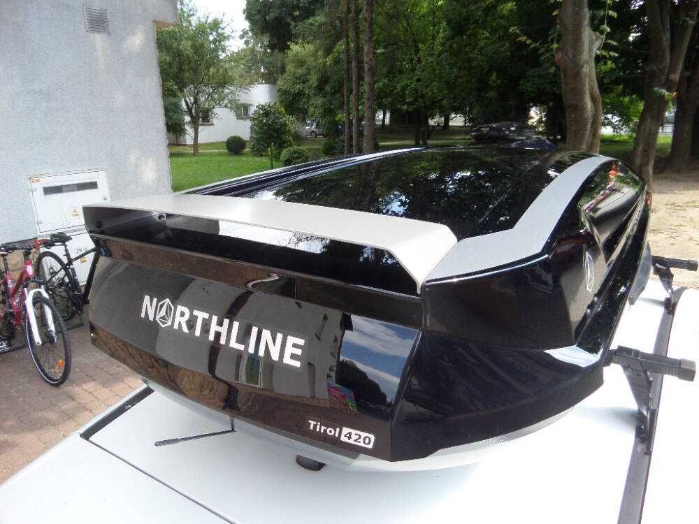 Багажник тип автобокс NORTHLINE Tirol 420 TEF Dual Черен гланц
