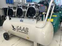 Безшумный компрессор 100 литр SAAB bezshum kompressor
