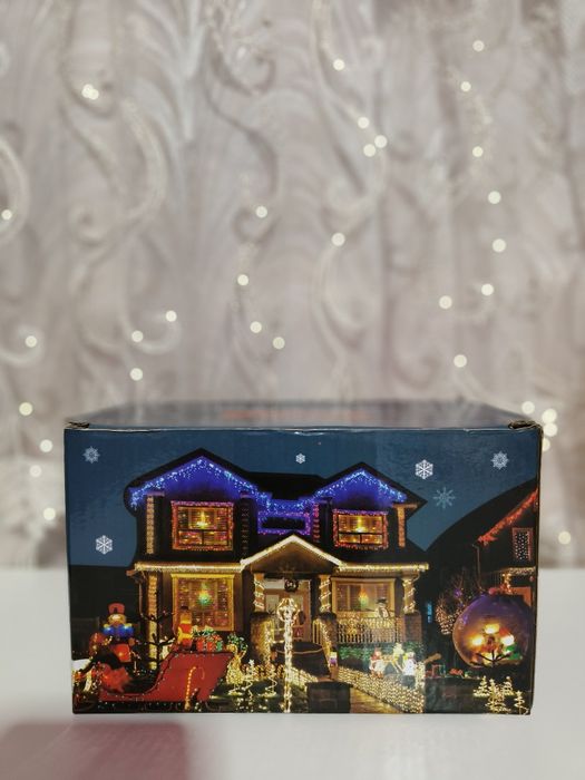 Perdea de țurțuri 8 jocuri de lumini 120LED 5,5m