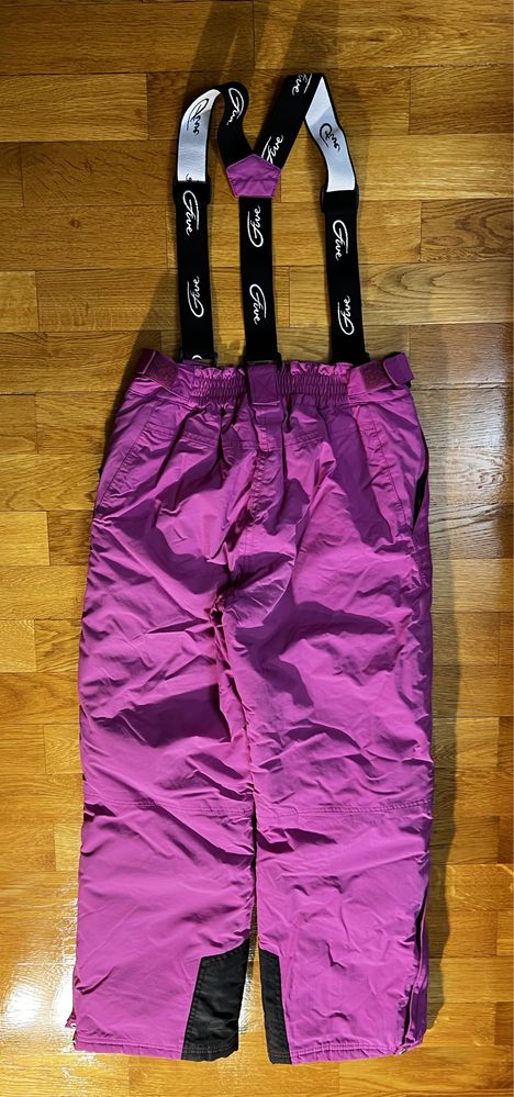 Pantaloni cu bretele SKI FIVE 158-164  cm / 13 - 14 ani, ROZ